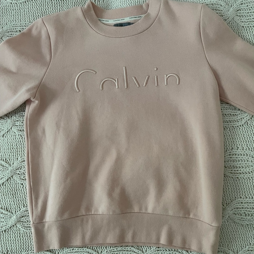 CALVIN KLEIN PINK CREWNECK